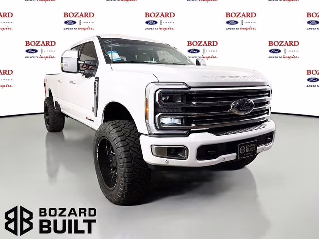 2026 Star White Metallic Tri-Coat Ford Super Duty F-350 SRW Platinum Bozard Built 4X4 Truck