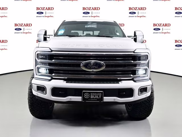 2026 Star White Metallic Tri-Coat Ford Super Duty F-350 SRW Platinum Bozard Built 4X4 Truck