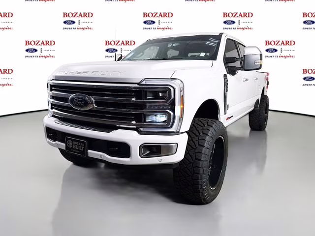2026 Star White Metallic Tri-Coat Ford Super Duty F-350 SRW Platinum Bozard Built 4X4 Truck