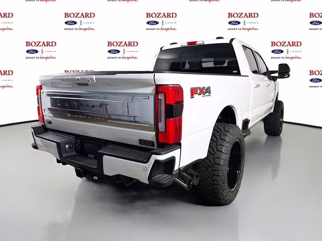 2026 Star White Metallic Tri-Coat Ford Super Duty F-350 SRW Platinum Bozard Built 4X4 Truck