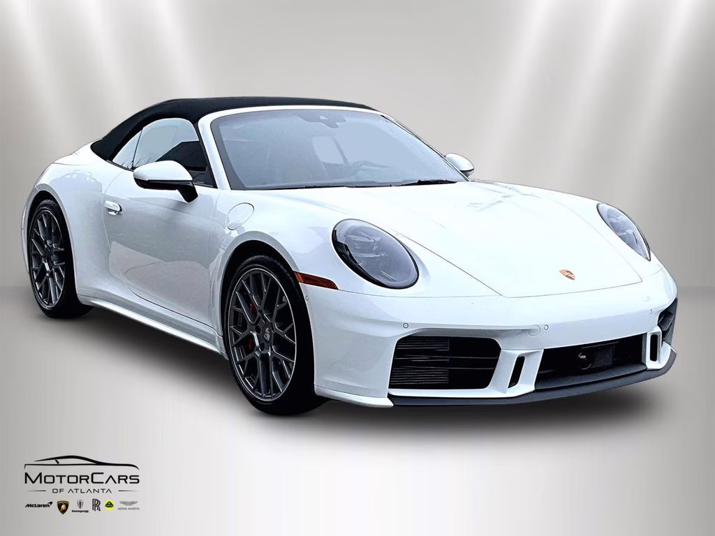 2026 White Porsche 911 Carrera 4S Cabriolet AWD Convertible
