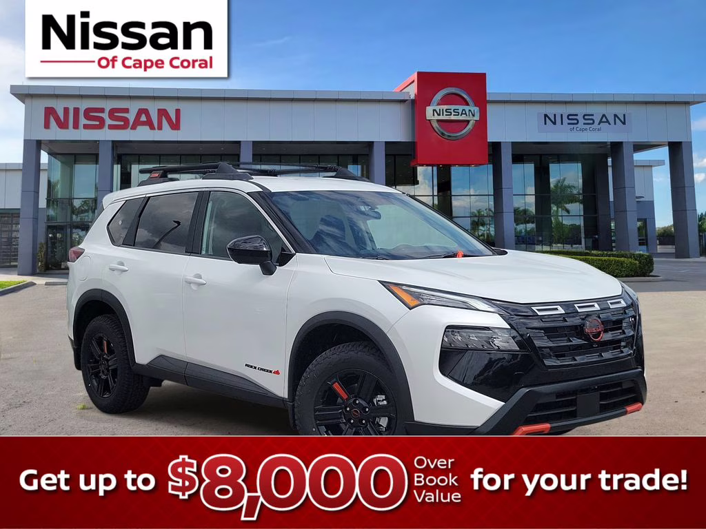 2026 Everest White Pearl Tricoat Nissan Rogue Rock Creek AWD SUV