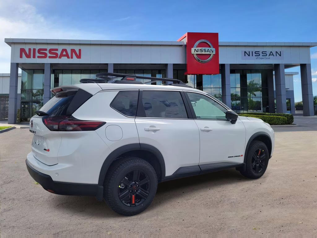 2026 Everest White Pearl Tricoat Nissan Rogue Rock Creek AWD SUV