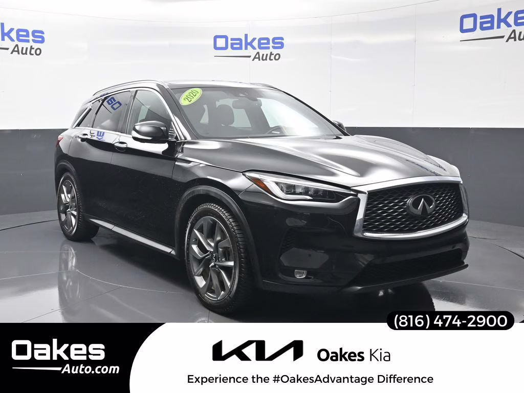 2020 Black Obsidian INFINITI QX50 PURE AWD SUV