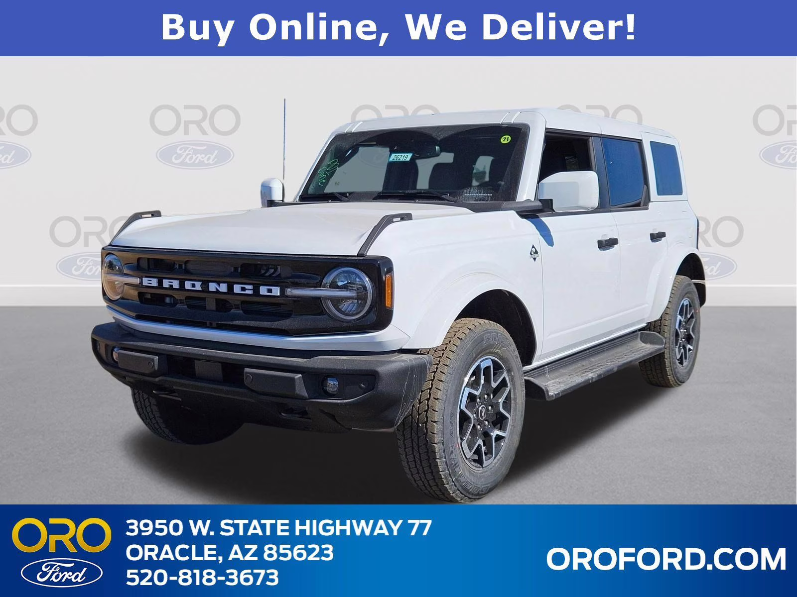 2026 Oxford White Ford Bronco Outer Banks 4X4 SUV
