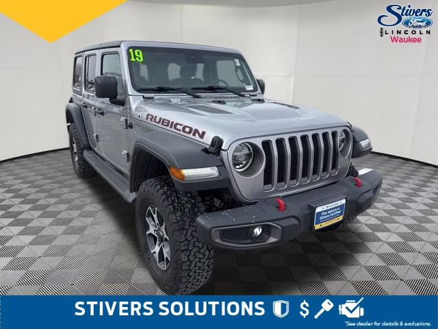 2019 Billet Silver Metallic Clearcoat Jeep Wrangler Unlimited Rubicon 4X4 SUV