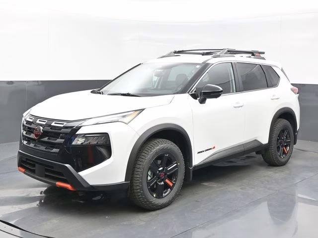 2026 Everest White Pearl Tricoat Nissan Rogue Rock Creek AWD SUV