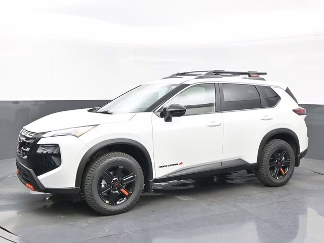 2026 Everest White Pearl Tricoat Nissan Rogue Rock Creek AWD SUV