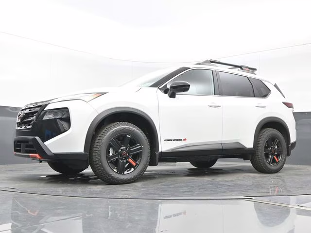 2026 Everest White Pearl Tricoat Nissan Rogue Rock Creek AWD SUV