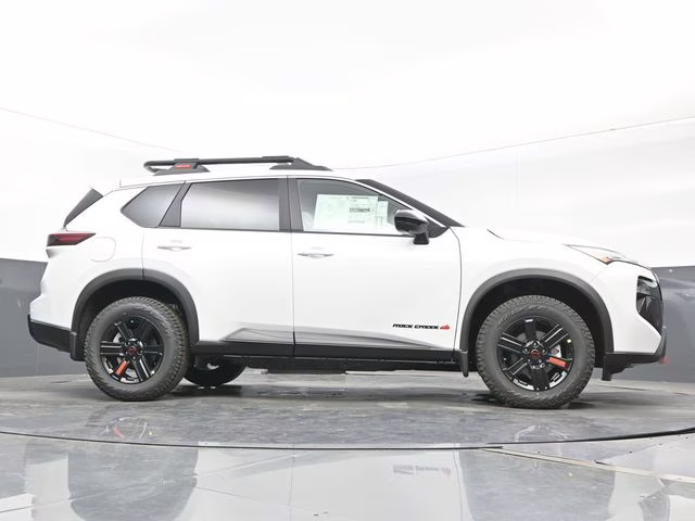2026 Everest White Pearl Tricoat Nissan Rogue Rock Creek AWD SUV