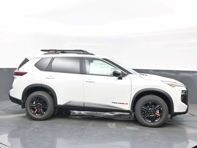 2026 Everest White Pearl Tricoat Nissan Rogue Rock Creek AWD SUV