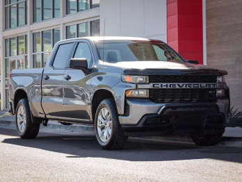 2019 Satin Steel Metallic Chevrolet Silverado 1500 Custom 4X4 Truck