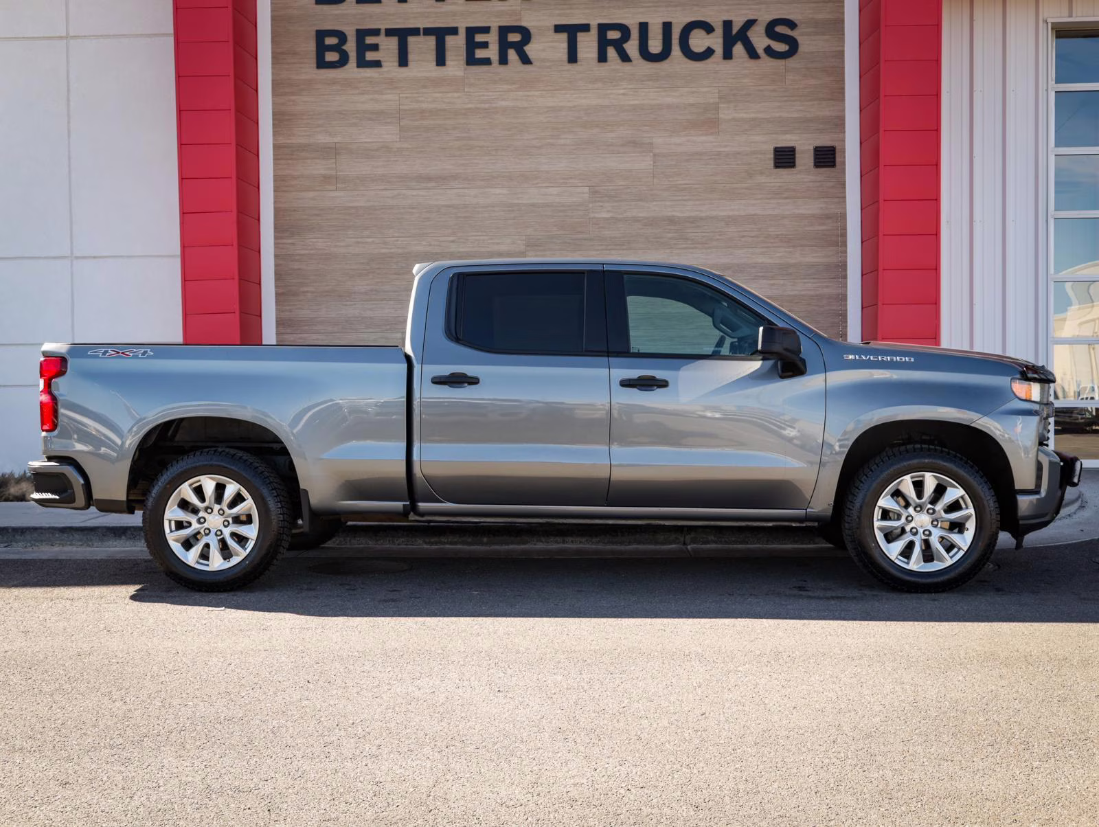 2019 Satin Steel Metallic Chevrolet Silverado 1500 Custom 4X4 Truck