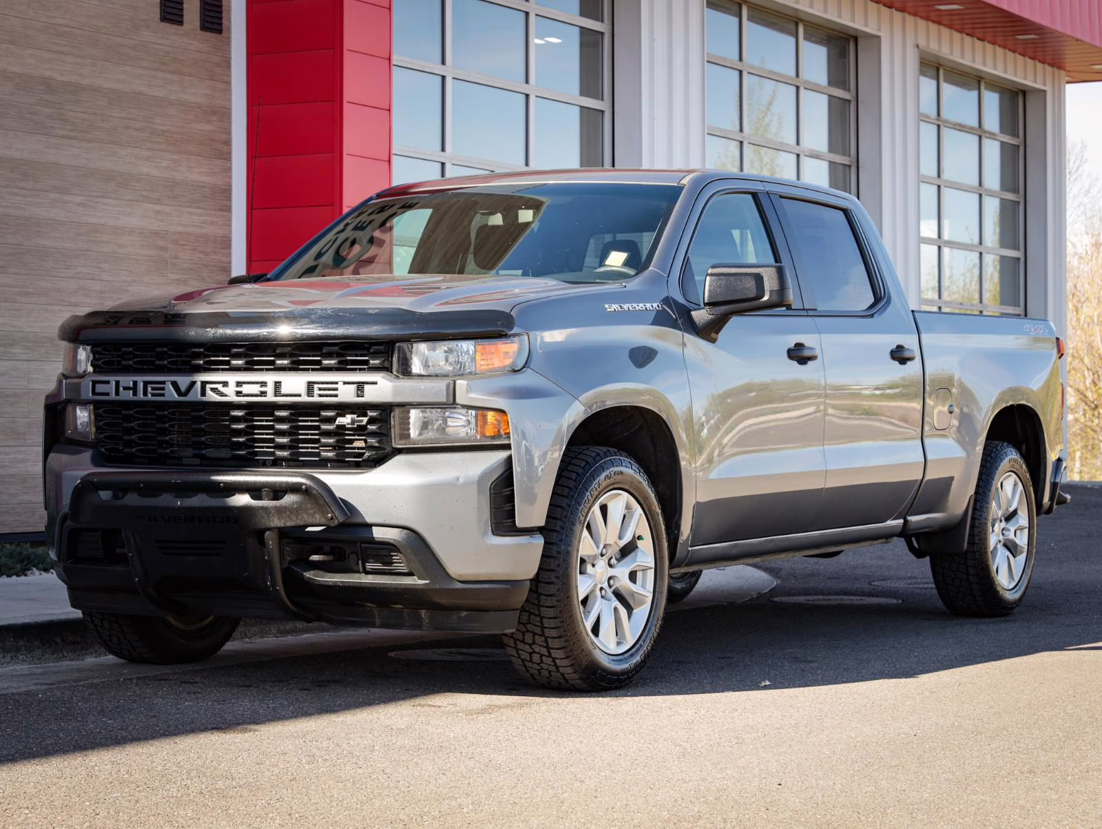 2019 Satin Steel Metallic Chevrolet Silverado 1500 Custom 4X4 Truck