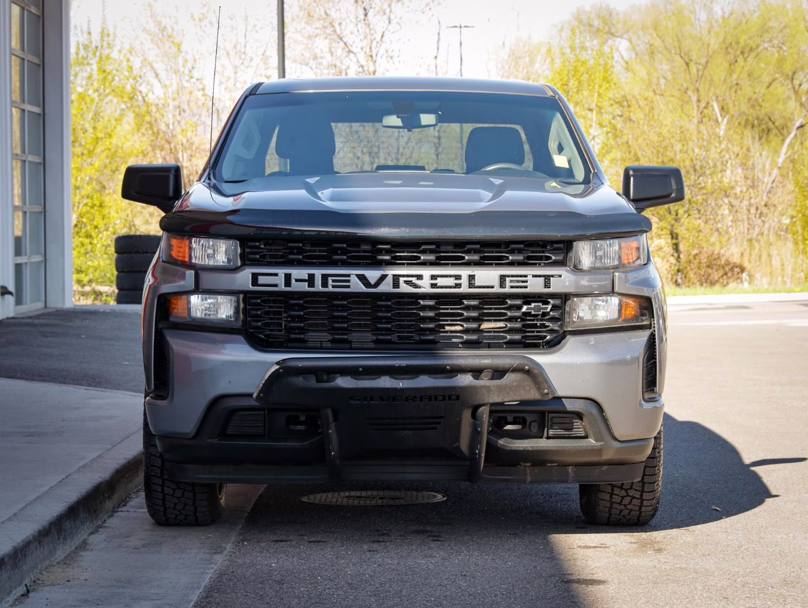 2019 Satin Steel Metallic Chevrolet Silverado 1500 Custom 4X4 Truck