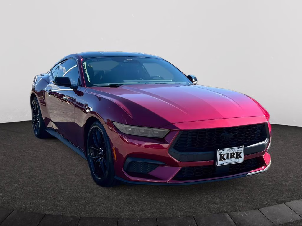 2025 Molten Magenta Metallic Tri-coat Ford Mustang EcoBoost Premium RWD Coupe