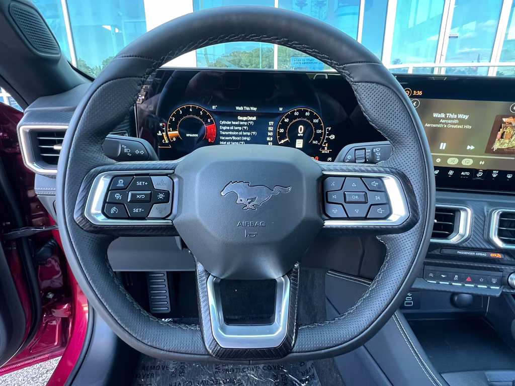 2025 Molten Magenta Metallic Tri-coat Ford Mustang EcoBoost Premium RWD Coupe