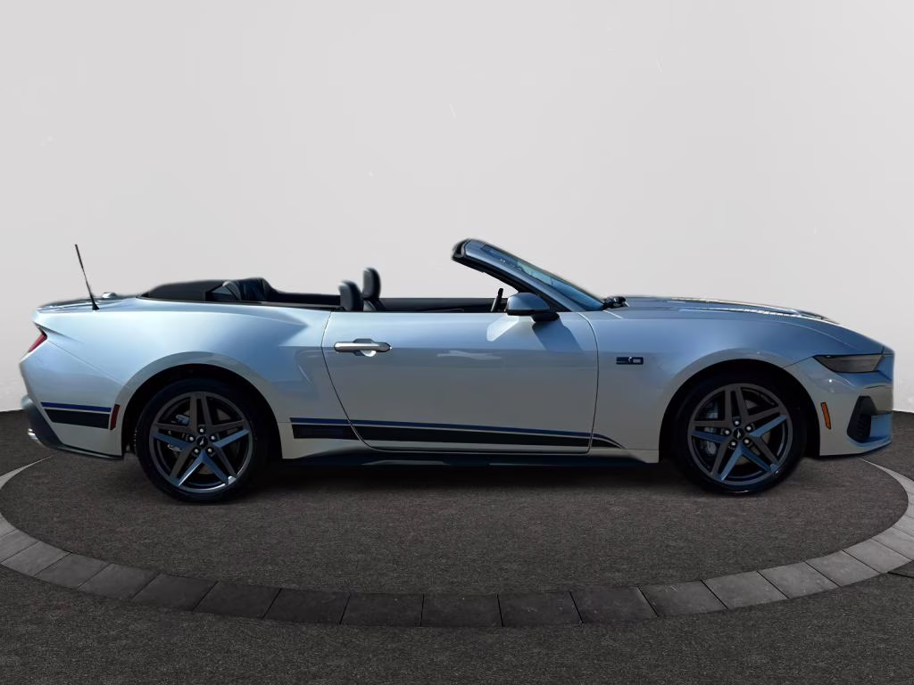 2025 Iconic Silver Metallic Ford Mustang GT Premium RWD Convertible