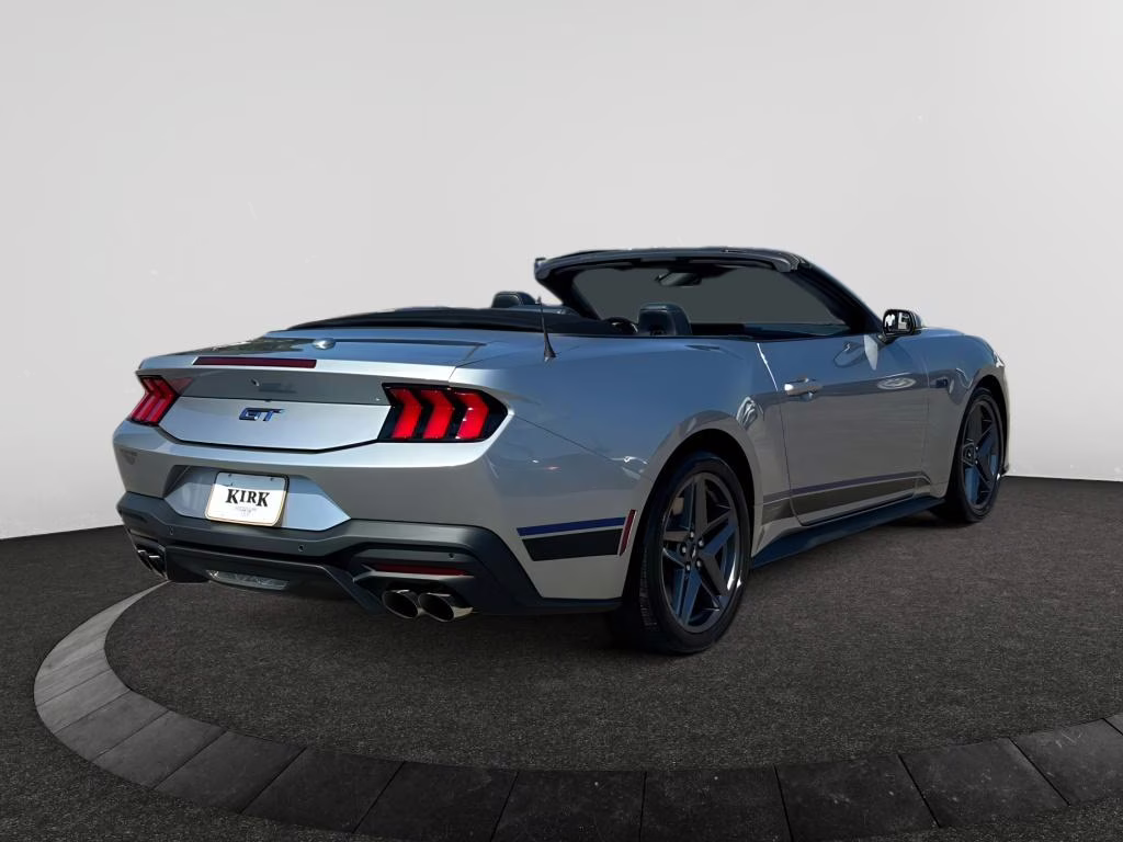 2025 Iconic Silver Metallic Ford Mustang GT Premium RWD Convertible
