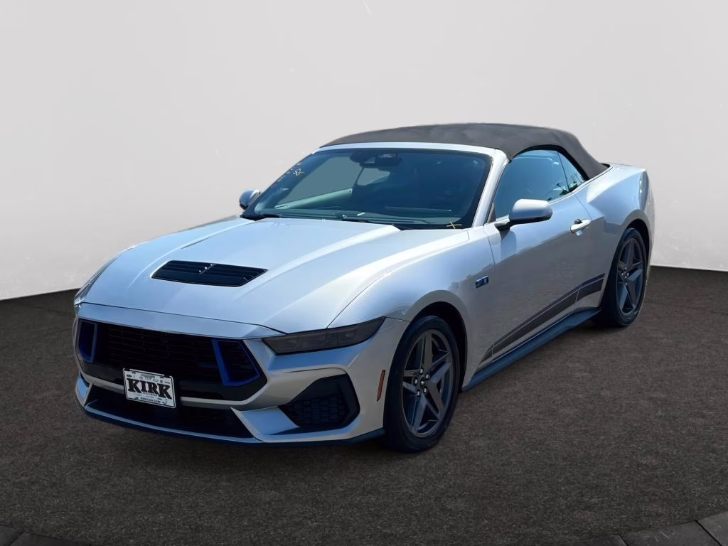 2025 Iconic Silver Metallic Ford Mustang GT Premium RWD Convertible
