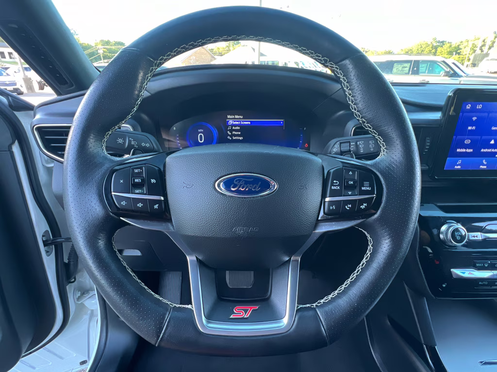 2023 STAR WHITE MET TRI-COAT Ford Explorer ST 4X4 SUV