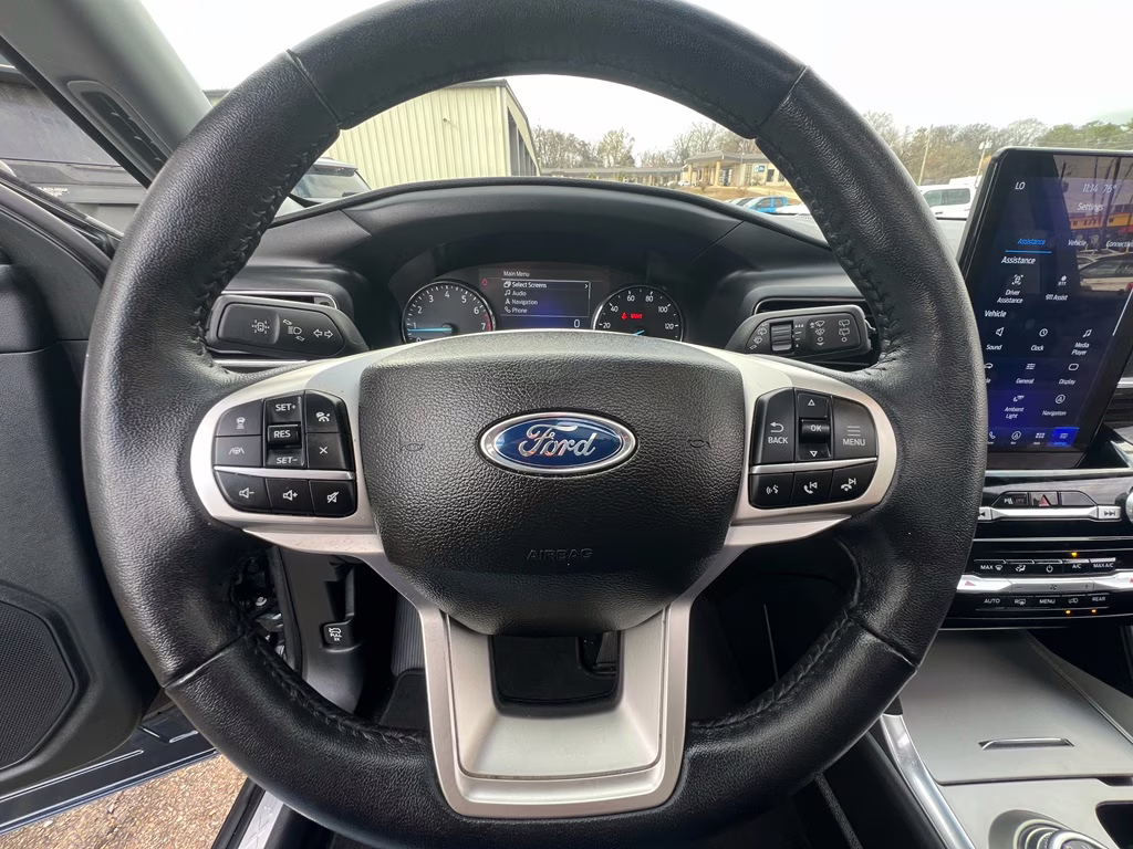 2023 Stone Blue Metallic Ford Explorer Limited RWD SUV
