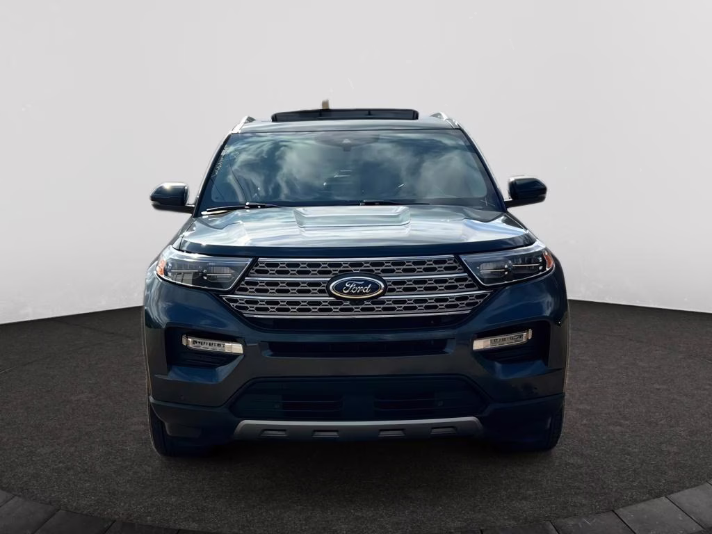 2023 Stone Blue Metallic Ford Explorer Limited RWD SUV