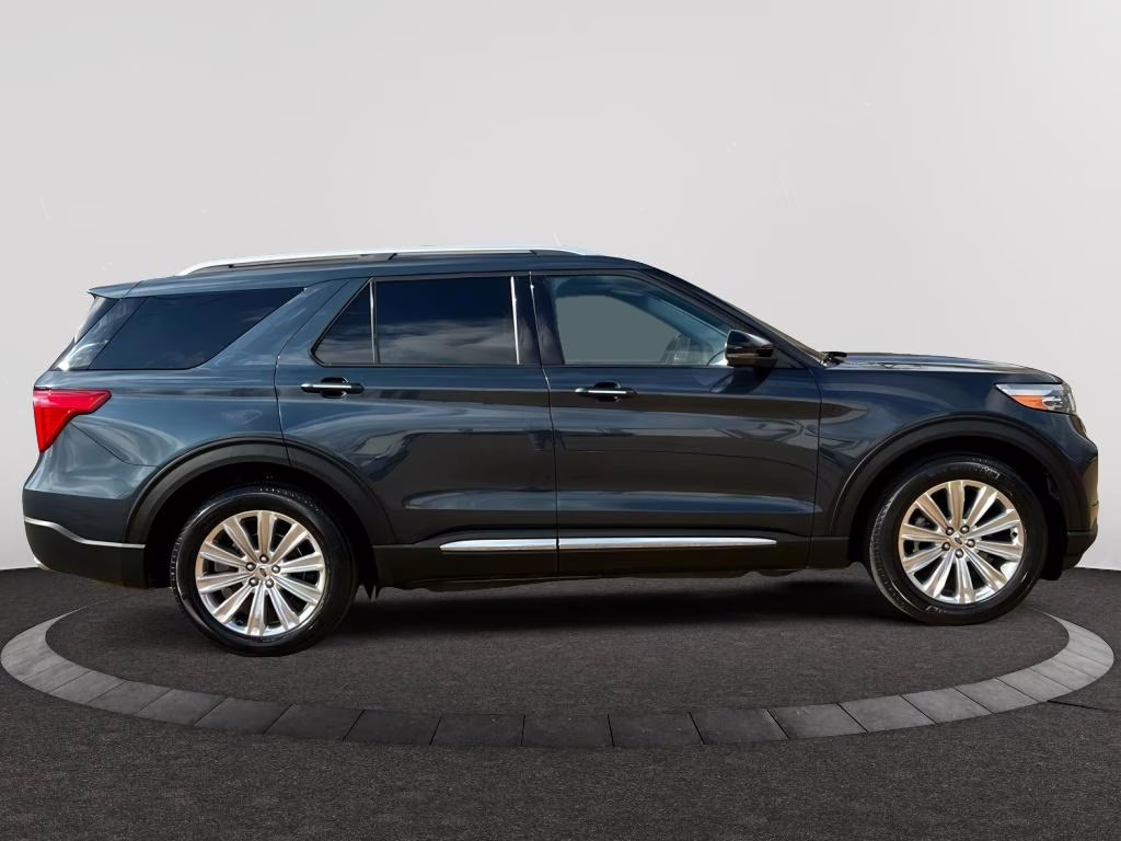 2023 Stone Blue Metallic Ford Explorer Limited RWD SUV