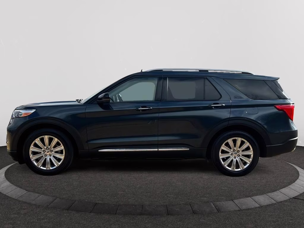 2023 Stone Blue Metallic Ford Explorer Limited RWD SUV