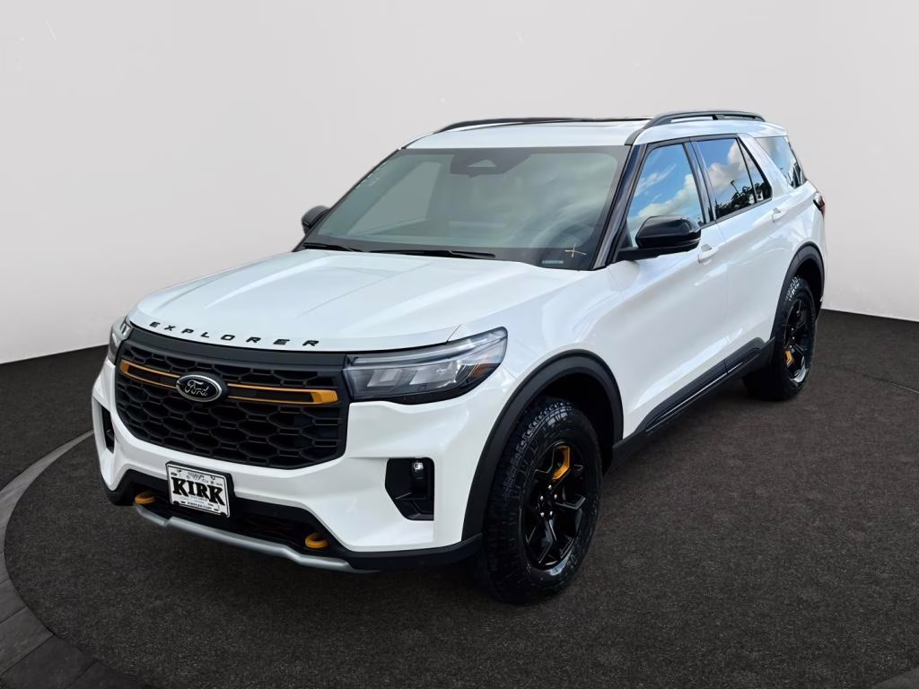 2026 Star White Metallic Tri-Coat Ford Explorer Tremor 4X4 SUV