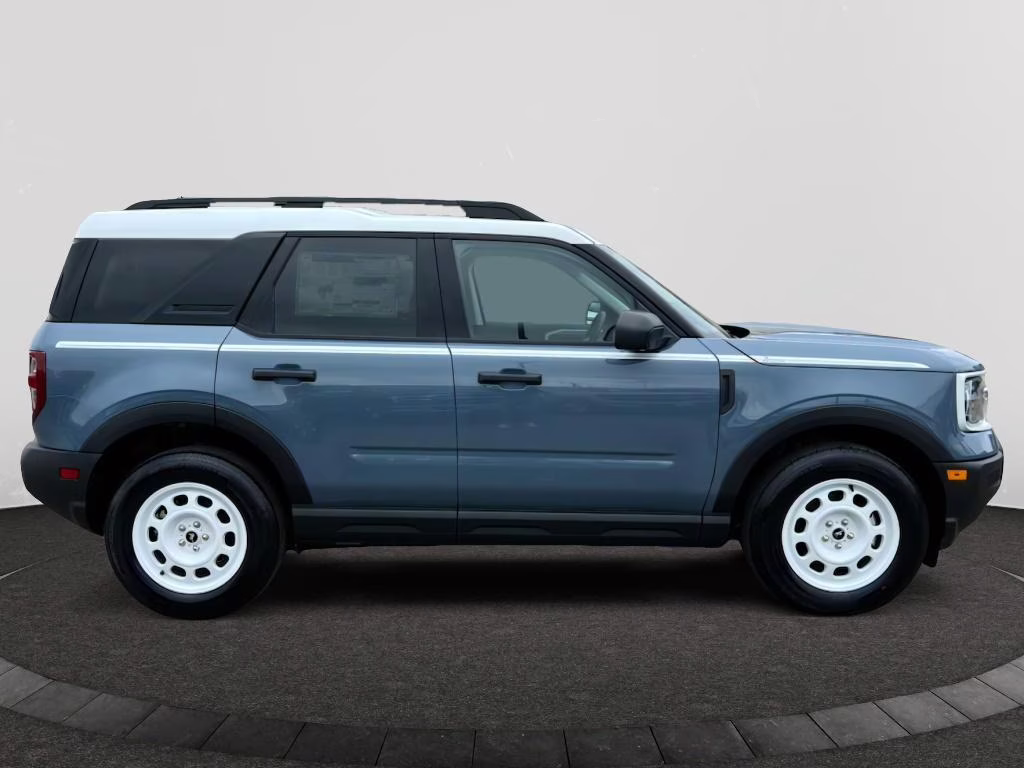 2025 Azure Gray Metallic Tri-Coat Ford Bronco Sport Heritage 4X4 SUV