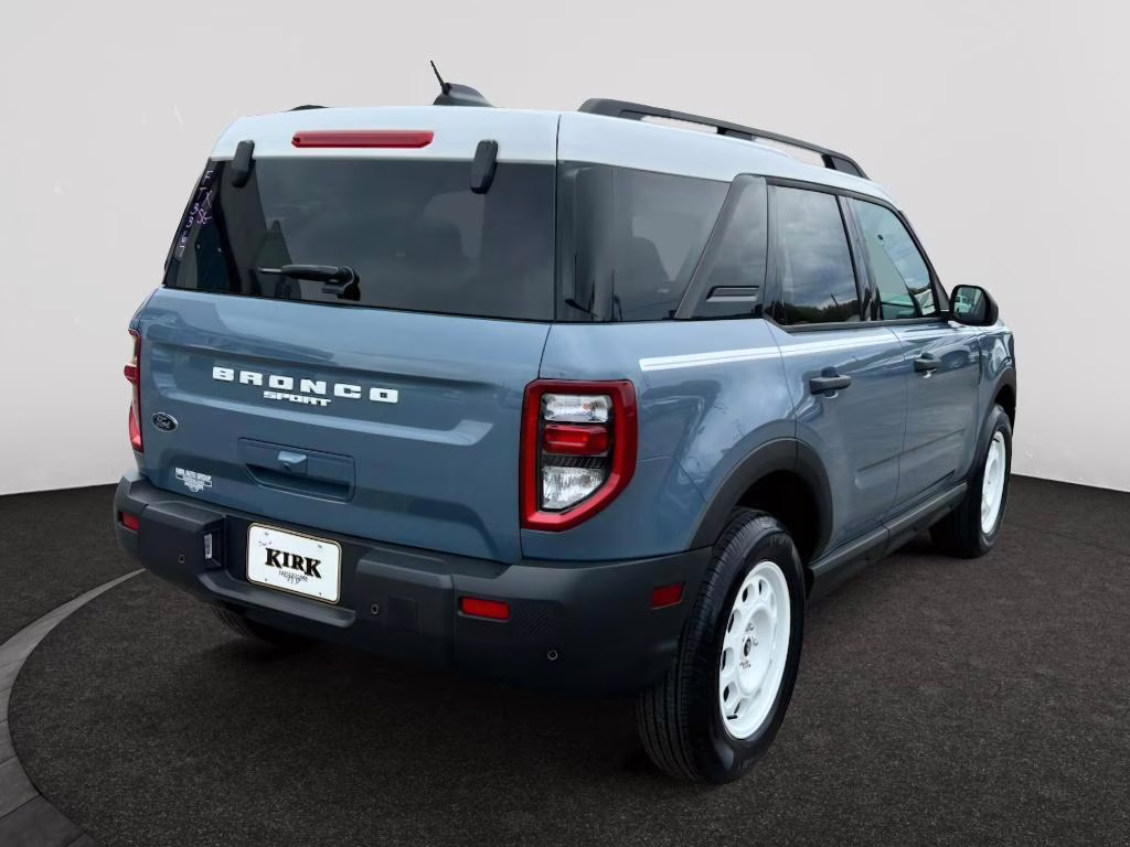 2025 Azure Gray Metallic Tri-Coat Ford Bronco Sport Heritage 4X4 SUV