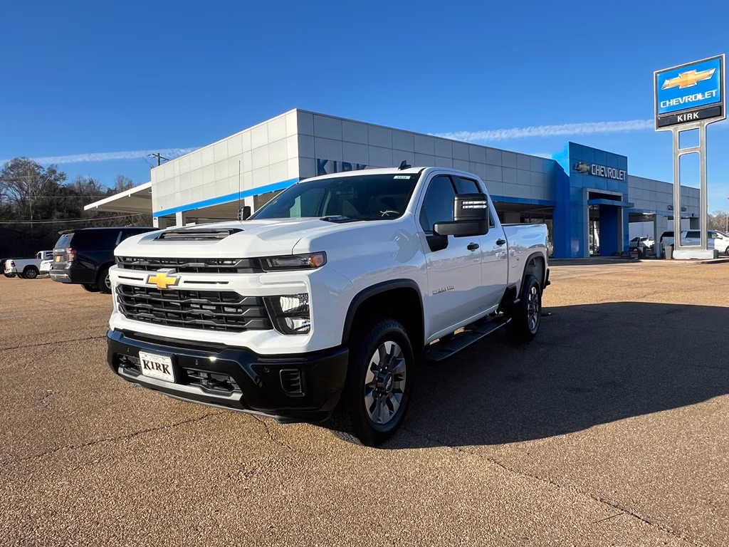 2025 Summit White Chevrolet Silverado Custom RWD Truck