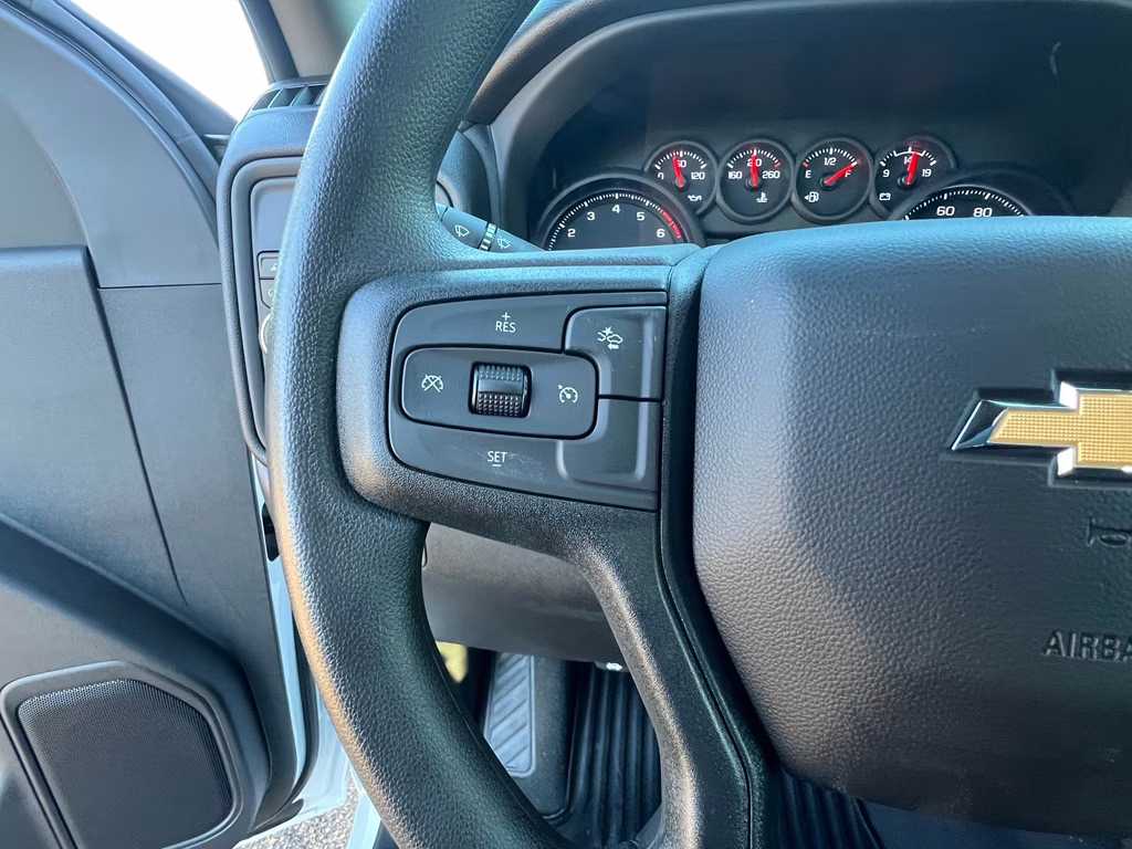 2025 Summit White Chevrolet Silverado Custom RWD Truck