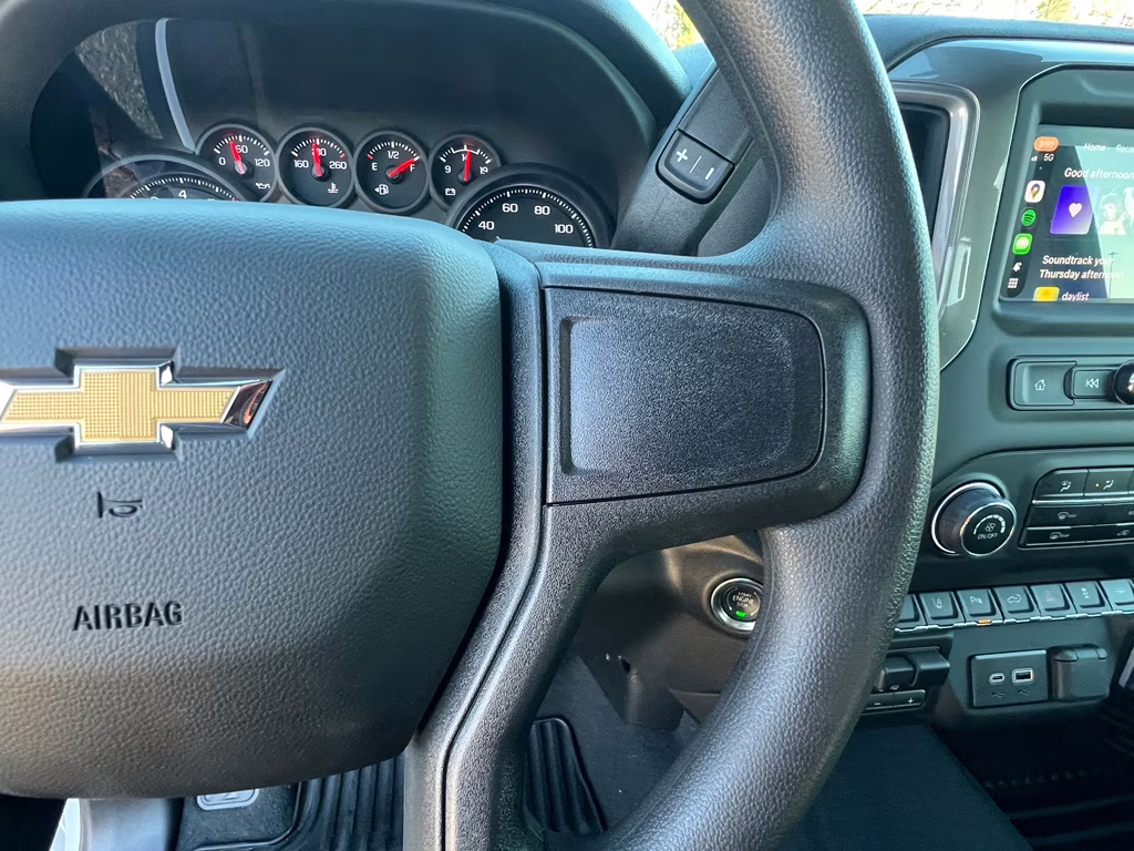 2025 Summit White Chevrolet Silverado Custom RWD Truck