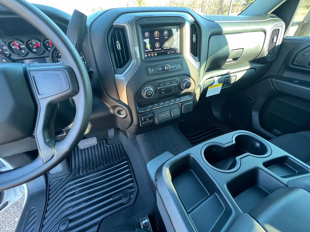 2025 Summit White Chevrolet Silverado Custom RWD Truck