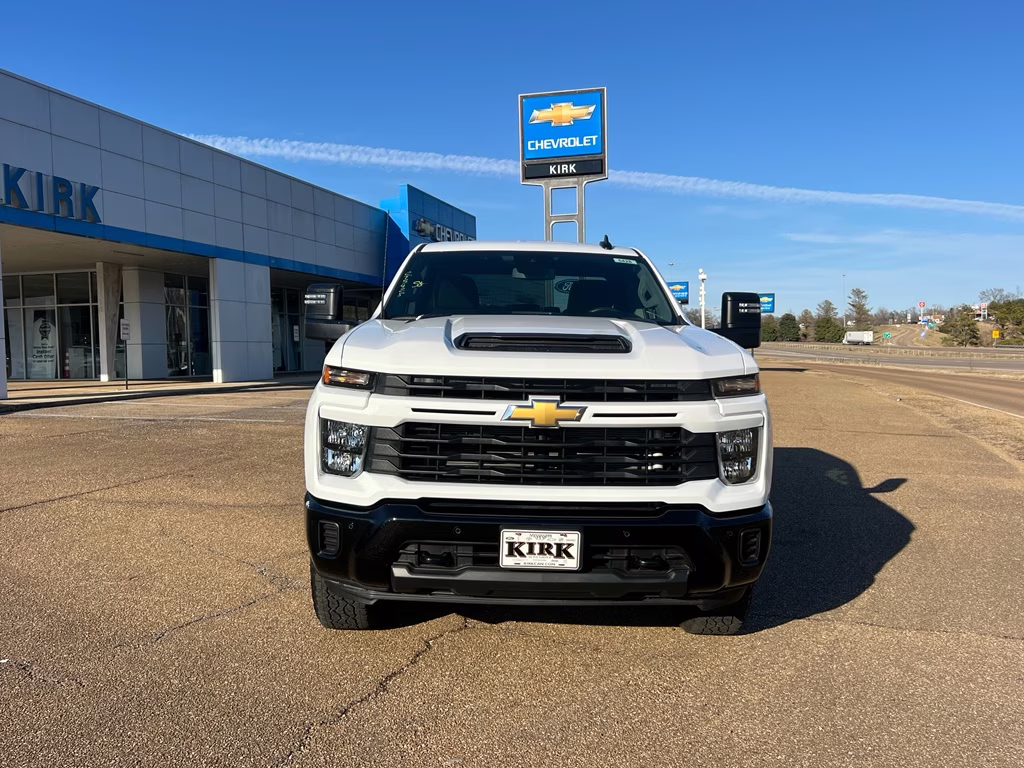 2025 Summit White Chevrolet Silverado Custom RWD Truck