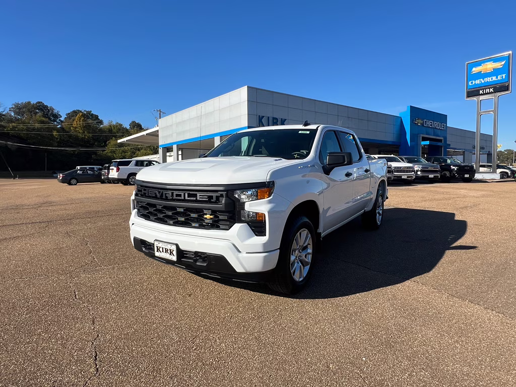 2026 Summit White Chevrolet Silverado Custom 4X4 Truck