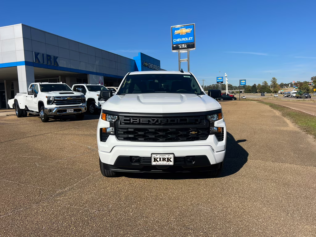 2026 Summit White Chevrolet Silverado Custom 4X4 Truck