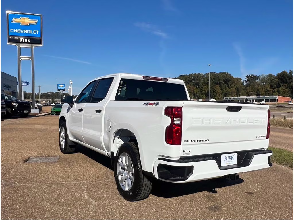 2026 Summit White Chevrolet Silverado Custom 4X4 Truck