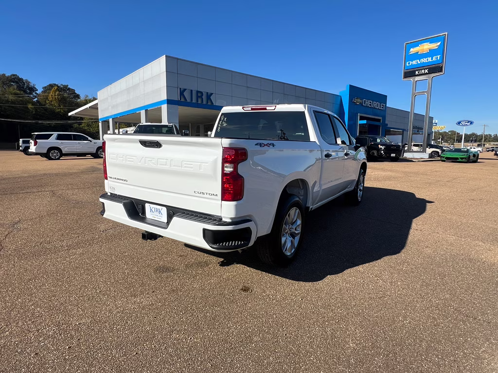 2026 Summit White Chevrolet Silverado Custom 4X4 Truck