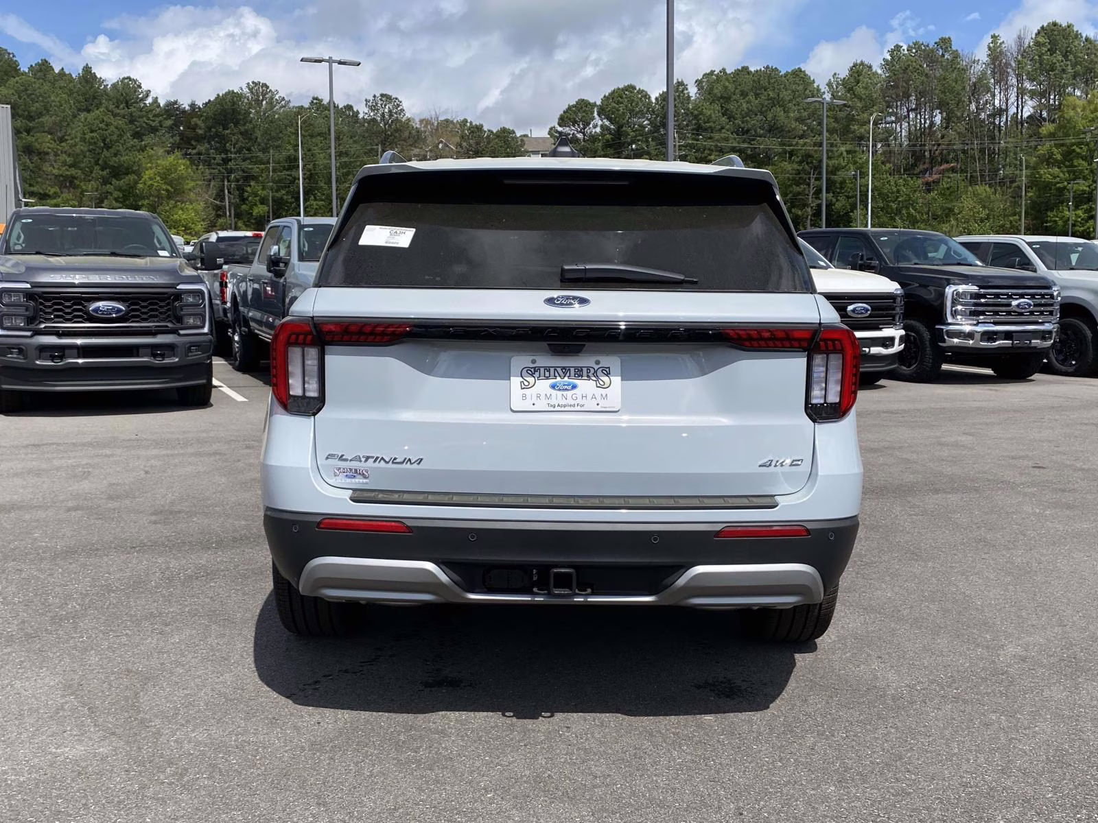 2026 White Metallic Ford Explorer Platinum 4X4 SUV