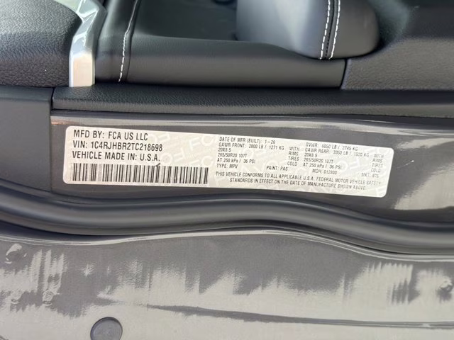 2026 Baltic Gray Metallic Clearcoat Jeep Grand Cherokee Limited Reserve 4X4 SUV