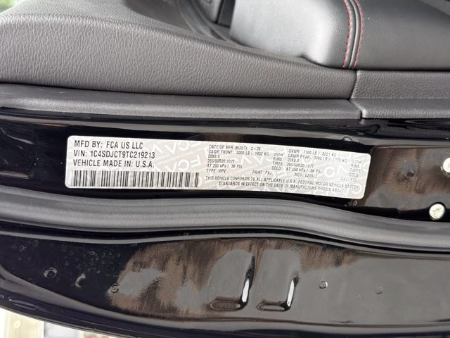 2026 DB Black Clearcoat Dodge Durango GT HEMI V8 AWD SUV