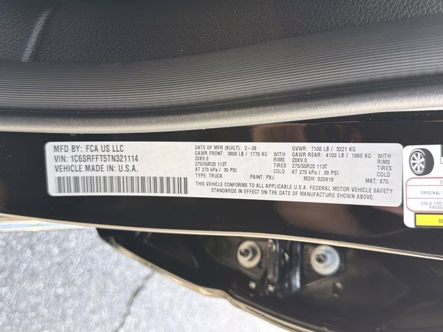 2026 Diamond Black Crystal Pearlcoat Ram 1500 Big Horn 4X4 Truck