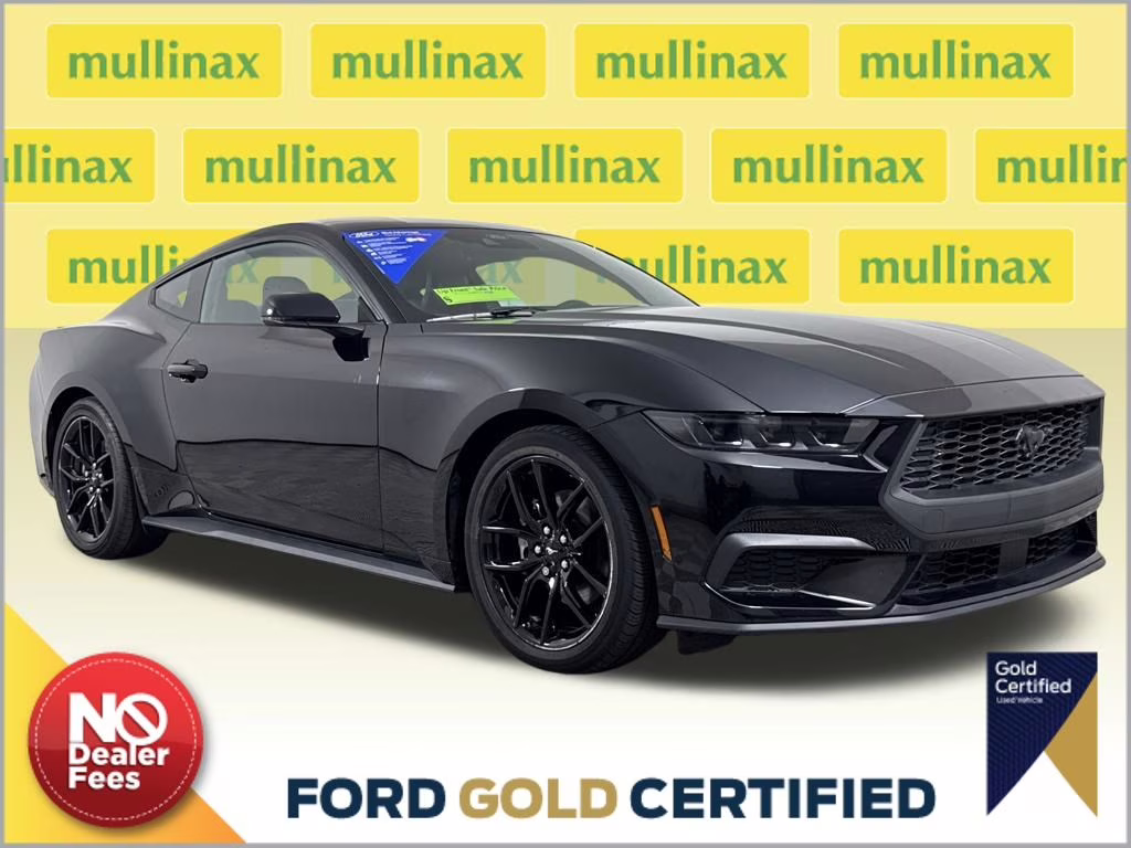 2025 Shadow Black Ford Mustang EcoBoost Premium RWD Coupe
