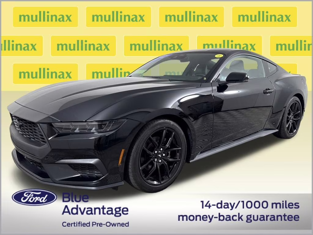2025 Shadow Black Ford Mustang EcoBoost Premium RWD Coupe