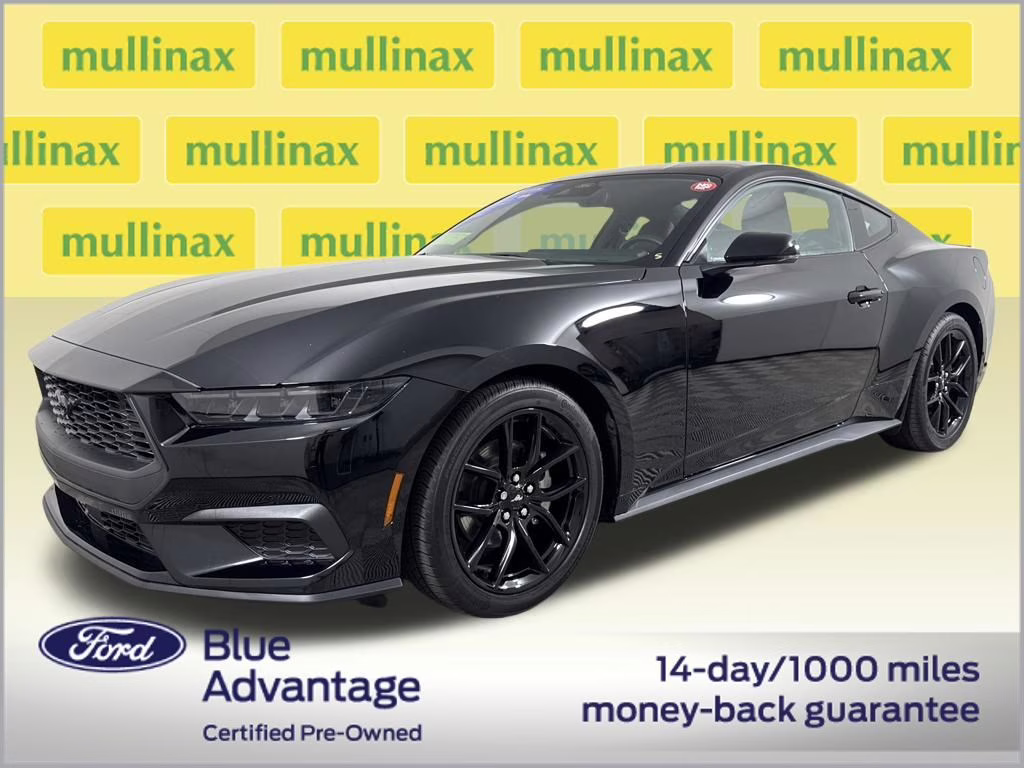 2025 Shadow Black Ford Mustang EcoBoost Premium RWD Coupe