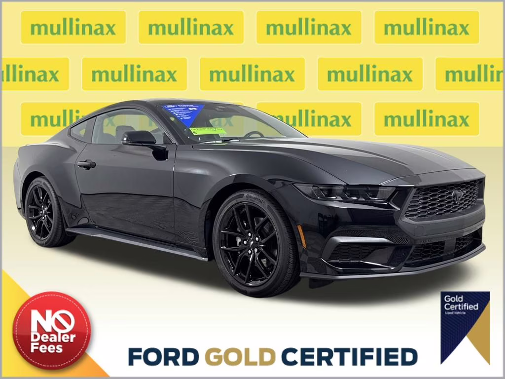 2025 Shadow Black Ford Mustang EcoBoost Premium RWD Coupe