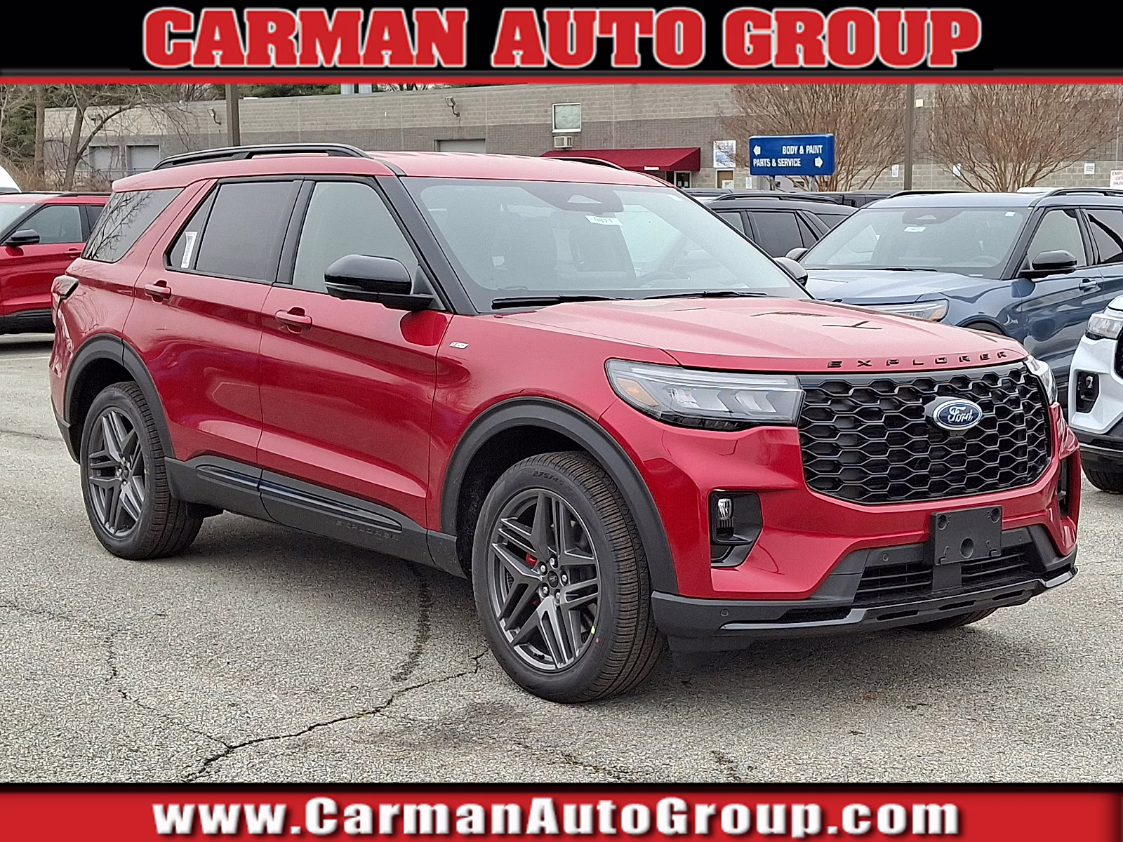 2026 Rapid Red Metallic Tinted Clearcoat - D4 Ford Explorer ST-Line 4X4